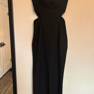 Black midi dress